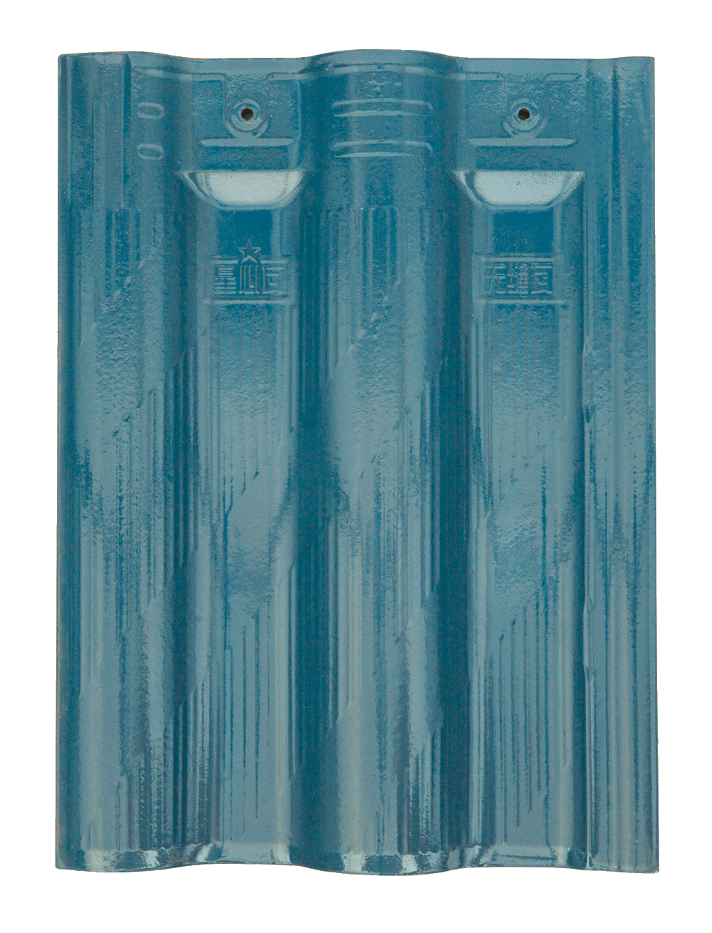 星心无缝瓦—孔雀蓝